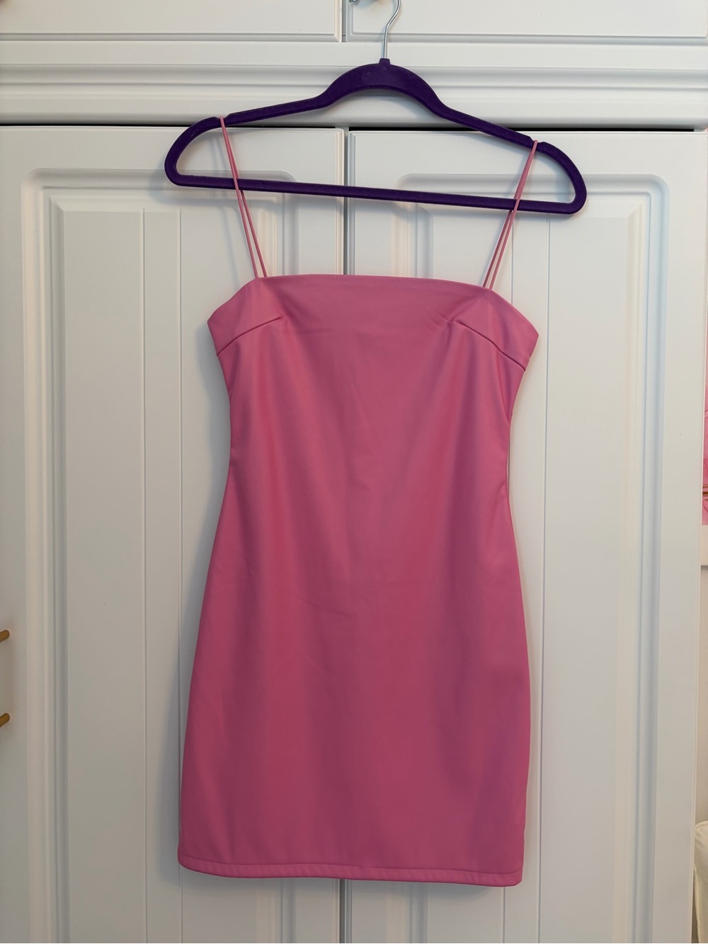 American Threads Pink Spaghetti-Strap Mini Dress